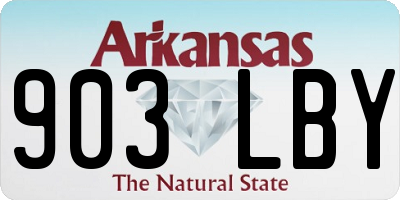 AR license plate 903LBY
