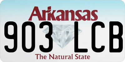 AR license plate 903LCB