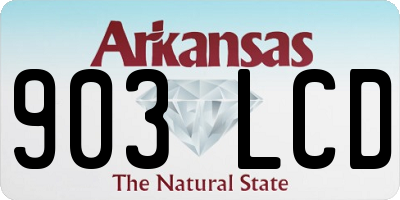AR license plate 903LCD