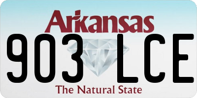 AR license plate 903LCE