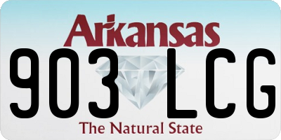 AR license plate 903LCG