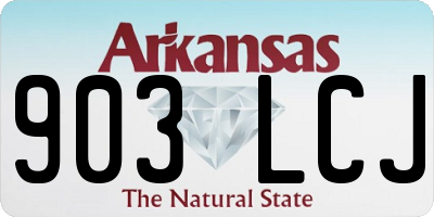 AR license plate 903LCJ