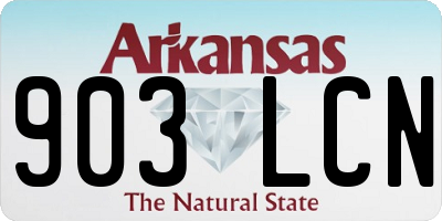 AR license plate 903LCN