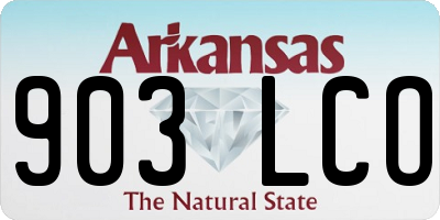 AR license plate 903LCO