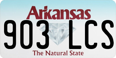 AR license plate 903LCS