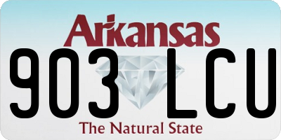 AR license plate 903LCU