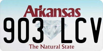 AR license plate 903LCV