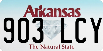AR license plate 903LCY