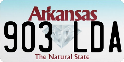 AR license plate 903LDA
