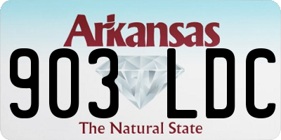 AR license plate 903LDC