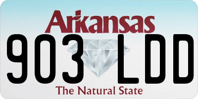 AR license plate 903LDD