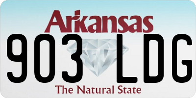 AR license plate 903LDG