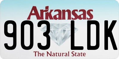 AR license plate 903LDK