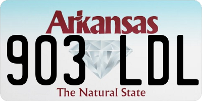AR license plate 903LDL
