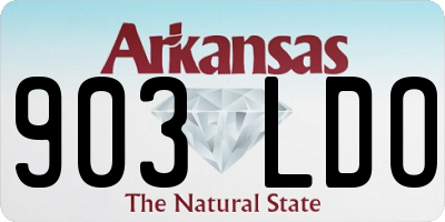 AR license plate 903LDO