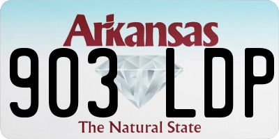 AR license plate 903LDP