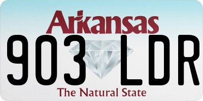 AR license plate 903LDR