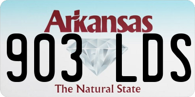 AR license plate 903LDS