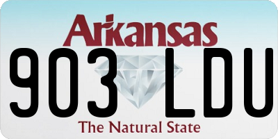 AR license plate 903LDU