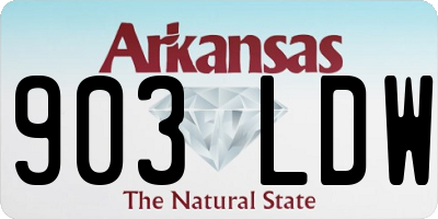 AR license plate 903LDW
