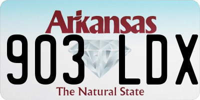 AR license plate 903LDX