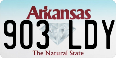 AR license plate 903LDY