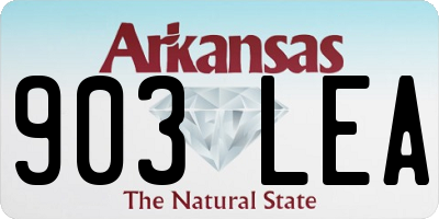 AR license plate 903LEA