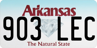 AR license plate 903LEC
