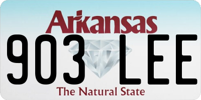 AR license plate 903LEE