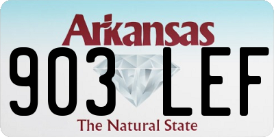 AR license plate 903LEF