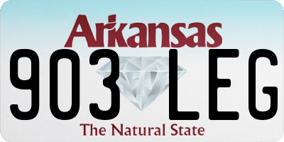 AR license plate 903LEG
