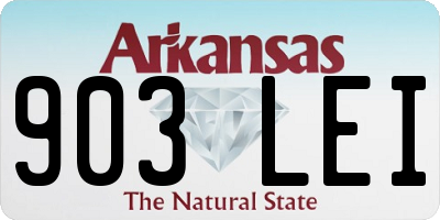 AR license plate 903LEI