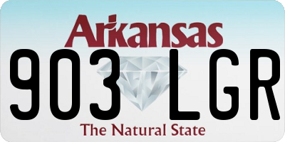 AR license plate 903LGR