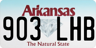 AR license plate 903LHB