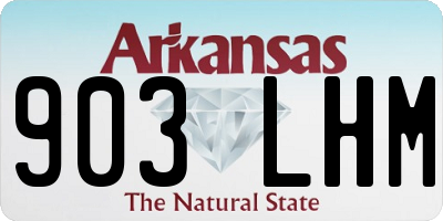 AR license plate 903LHM