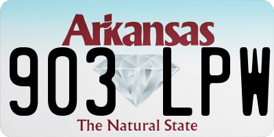AR license plate 903LPW