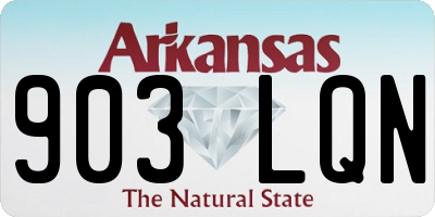 AR license plate 903LQN