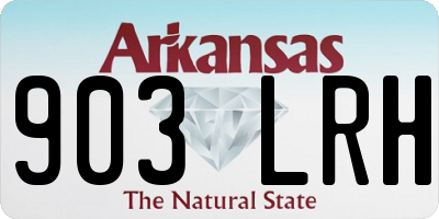 AR license plate 903LRH