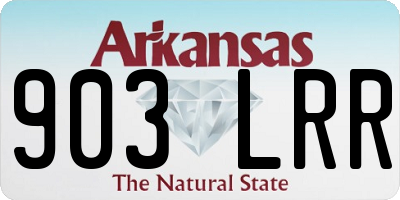 AR license plate 903LRR