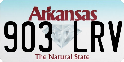 AR license plate 903LRV