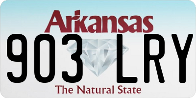 AR license plate 903LRY