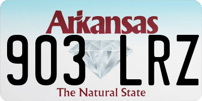AR license plate 903LRZ