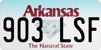AR license plate 903LSF