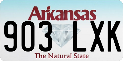 AR license plate 903LXK