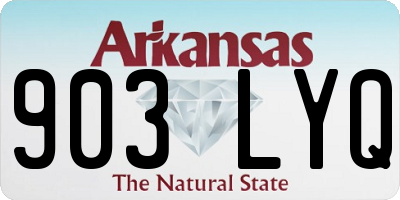 AR license plate 903LYQ