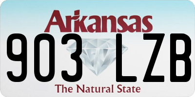 AR license plate 903LZB