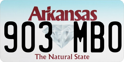 AR license plate 903MBO