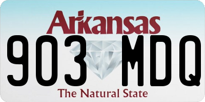 AR license plate 903MDQ
