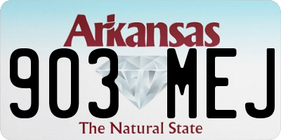AR license plate 903MEJ