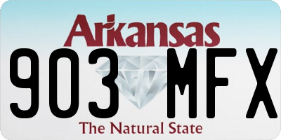 AR license plate 903MFX